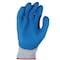 Showa Latex Coated Gloves, Rough, Palm, Blue, M 12 PK 300M-08 - alternate 2